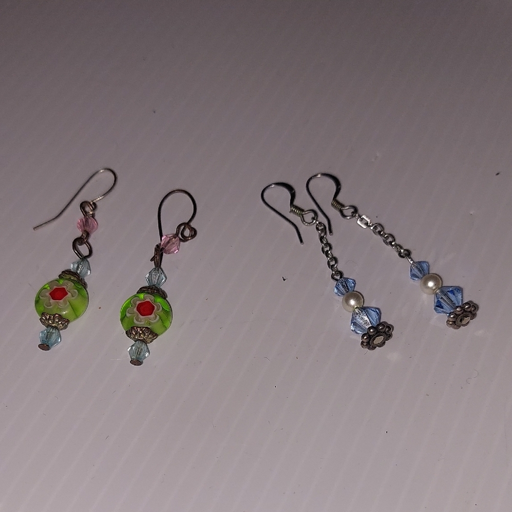 Colorful Beaded Earrings Set